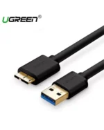 UGREEN USB-A 3.0 to Micro USB 3.0 Male Cable 0.5m (Black) - US130
