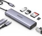 UGREEN 7 in 1 Multifunction Adapter, USB-C to USB3.0 ( 2 Port) + 4K HDMI + RJ45 + SD&TF Card Reader + PD port Converter "CM512/UG- 90568