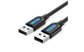 Vention USB 2.0 A Male to A Male Cable 1M Black PVC Type