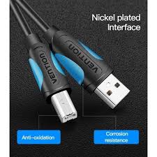 Vention USB 2.0 A Male to B Male printer Cable 1M Black PVC Type