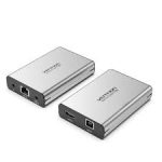 HDMI Network Cable Extender 50M Gray Aluminum Alloy Type