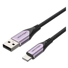 Vention USB 2.0 A Male to Lightning Male Cable Purple 1M Aluminum Alloy Type