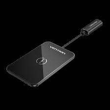 Vention Wireless Charger 15W Ultra-thin Mirrored Surface Type 0.05M Black