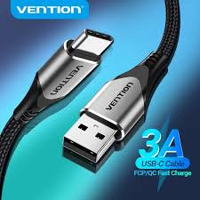 Vention USB 2.0 A Male to C Male 3A Cable 2M Black