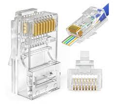 Vention Cat.5E UTP RJ45 Modular Plug Transparent 100 Pack