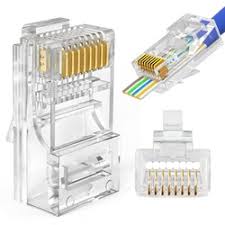 Cat.6 UTP RJ45 Modular Plug Transparent 100 Pack