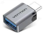 Vention USB 3.0 Male to USB-C Female Adapter Gray Aluminum Alloy Type