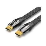 Vention Nylon Braided 4K Flat HDMI Cable 2M Zinc Alloy Type