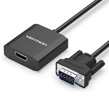 Vention VGA to HDMI Converter with Female Micro USB and Audio Port 0.15M Black