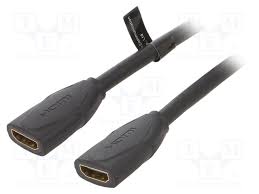 HDMI Female to Female Extension Cable 0.5M Black