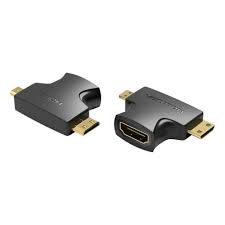 Mini HDMI Male to HDMI Female Adapter Black