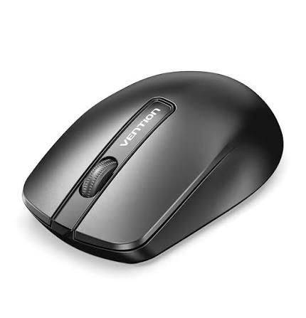 Vention KTABG 3-Button Wireless Computer Mouse with USB Receiver Black