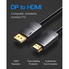 Vention DP to HDMI Cable 1.5M Black