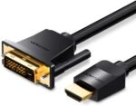VGA(3+6) Male to Male Cable with ferrite cores 5M Black
