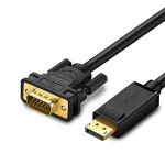 UGREEN DP Male to VGA Male Cable 1.5m (Black) – DP105/UG- 10247