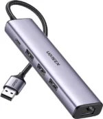 UGREEN USB-C to 3×USB3.0 Hub+RJ45 (1000M) Ethernet Adapter-CM475-{UG- 60600}