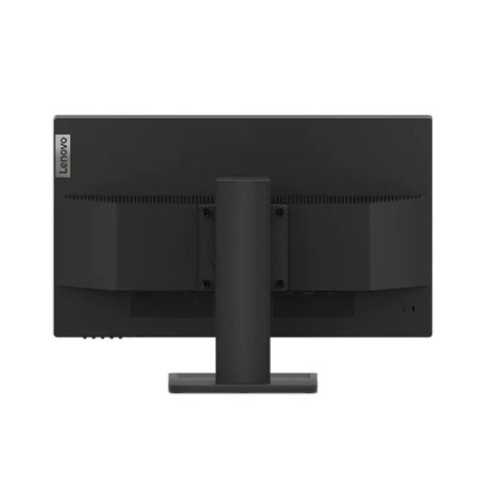 The Lenovo ThinkVision E24-30 is a 23.8" Full HD monitor with integrated speakers, delivering clear visuals and sound for work and entertainment. It features a fully adjustable stand (Tilt/Swivel/Pivot/Height) and versatile connectivity options, making it an excellent choice for productivity-focused users. Detailed Specifications: Display: Screen Size: 23.8 inches Resolution: Full HD (1920 x 1080) Panel Type: IPS (In-Plane Switching) Aspect Ratio: 16:9 Brightness: 250 nits Contrast Ratio: 1000:1 Refresh Rate: 60Hz Response Time: 4ms (Extreme mode) Audio: Integrated Stereo Speakers Connectivity: 1 x VGA 1 x HDMI 1.4 1 x DisplayPort 1.2 Design and Adjustability: Color: Raven Black Stand Adjustments: Tilt: -5° to +22° Swivel: ±360° Pivot: ±90° (Landscape/Portrait) Height: Up to 155 mm VESA Mount Compatibility: 100 x 100 mm Features: Viewing Angles: 178° (Horizontal and Vertical) Low Blue Light: TÜV Rheinland-certified eye protection Flicker-Free Technology Power: Power Consumption: Typical 20W Power Supply: Internal Dimensions & Weight: Dimensions (with stand): 540.2 x 350.9–505.9 x 205 mm Weight: 5.2 kg