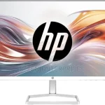 HP 524sa Series 5 23.8"" FHD Monitor, Integrated Speakers, White Color, Connectivity: 1 VGA, 1 HDMI 1.4, 1 3.5 mm Audio Jack (Audio Out), 1 3.5 mm Audio Jack (Audio In) - 94C36AS