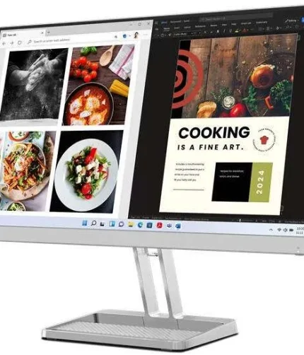 "Lenovo L27i-40 27"" FHD Monitor, Cloud Grey Color, Connectivity : 1 VGA, 2 HDMI 1.4 - 67ABKAC4AE"