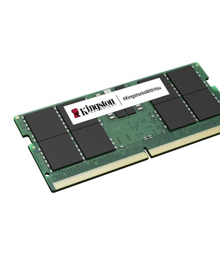 The Kingston ValueRAM KVR56S46BD8-32 is a 32GB DDR5 memory module designed for laptops and small form factor systems, offering high-speed performance and reliability for demanding applications. Detailed Specifications: Memory Capacity: 32GB Memory Type: DDR5 SDRAM Speed Rating: DDR5-5600 (PC5-44800) CAS Latency: CL46 Form Factor: 262-pin SO-DIMM Memory Rank: Dual Rank (2Rx8) Voltage: 1.1V Error Checking: Non-ECC Compatibility: Designed for laptops and small form factor systems supporting DDR5 SO-DIMM modules