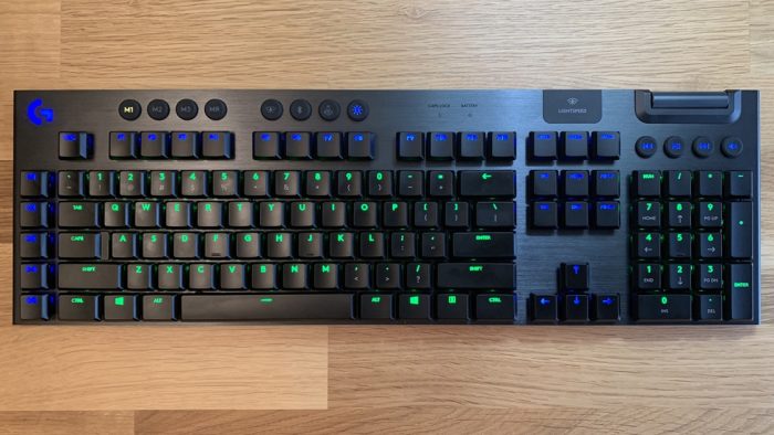 Logitech G915 is a premium, ultra-thin wireless mechanical gaming keyboard