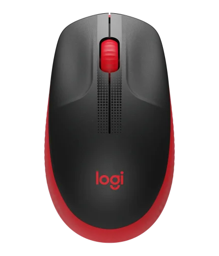 LOGITECH M190 RED WIRELESS MOUSE