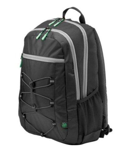 HP 15.6" Active Backpack - Black/Mint Green-1LU22AA