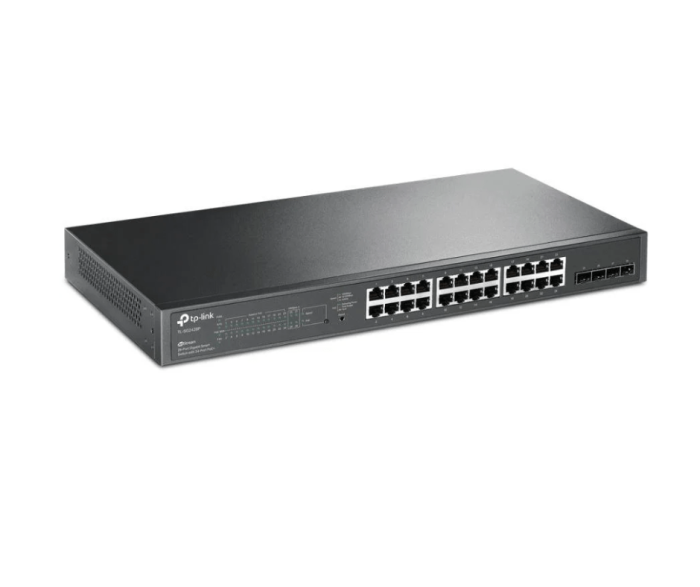 TP-Link 28-Port 10/100/1000Mbps JetStream Gigabit Smart Switch with 24-Port PoE+ - TL-SG2428P