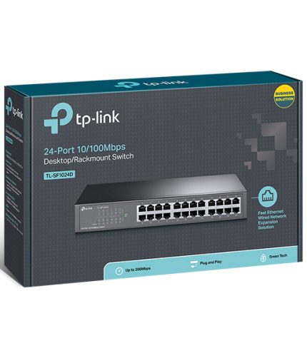 TP-Link 24-port 10/100Mbps Desktop/Rackmount Switch - TL-SF1024D