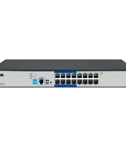 D-Link DGS-F1210-18PS-E 16-port Gigabit Long Range 250m PoE+ Smart Switch with 16 PoE ports, 2 SFP ports - DGS-F1210-18PS