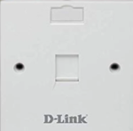 D-Link NFP-0WHI11 Single Faceplate withShutter & ID Plate - White