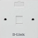 D-Link NFP-0WHI11 Single Faceplate withShutter & ID Plate - White