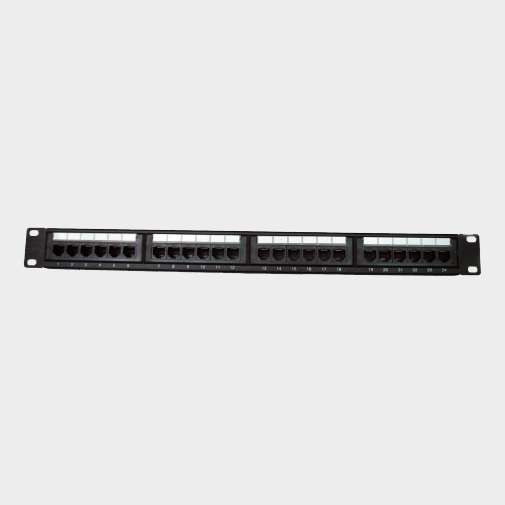 VENTION Cat.6 UTP 24 Ports Keystone Patch Panel Black