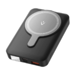 Vention 10000mAh Magnetic Wireless Power Bank (USB-C + Lightning + USB-C + USB-A +Wireless) 22.5W Black LED Display Type