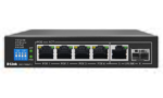 D-Link 250M 6-Port 1000Mbps Switch with 4 PoE Ports and 2 Uplink Ports DGS-F1006P-E