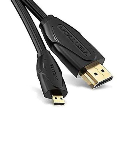 Vention Micro HDMI Cable 2M Black (VAA-D03-B200) – Your Camera's Footage on the Big Screen