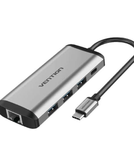 Vention USB 3.0 to USB3.0 (3 PORTS) + Gigabit Ethernet Aluminum Alloy Docking Station