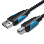 Vention USB 2.0 A Male to B Male printer Cable 1M Black PVC Type