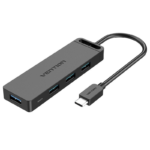 Vention 4 Ports USB3.0 HUB 0.15M Black
