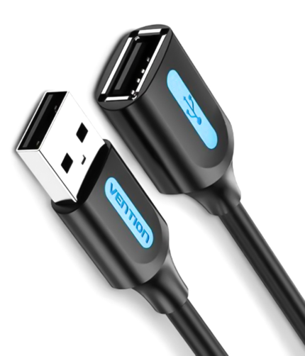 Vention USB 2.0 A Male to A Female Extension Cable 1.5M black PVC Type