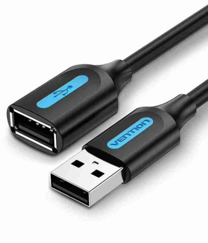 Vention USB 2.0 A Male to A Female Extension Cable 5M black PVC Type