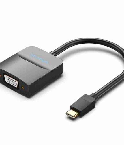 Vention Type-C to VGA Adapter 0.15M Black ABS Type