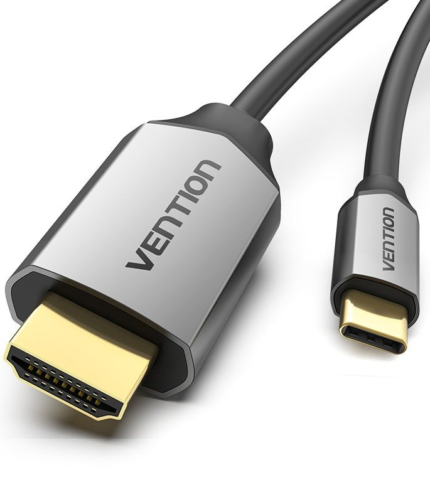 Vention Type-C to HDMI Cable 2M Black Metal Type