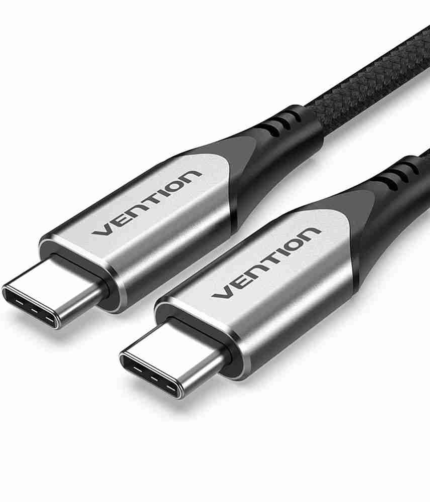 Vention Cotton Braided USB-C to USB-C 3.1 Cable 1M Gray