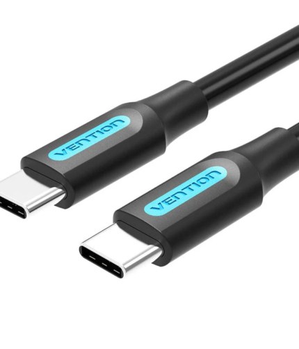 Vention USB 2.0 C Male to Male Cable 1M Black PVC Type