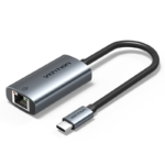 Vention USB-C to Gigabit Ethernet Adapter 0.15M Gray Aluminum Alloy Type