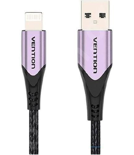 Vention USB 2.0 A Male to Lightning Male Cable Purple 1M Aluminum Alloy Type