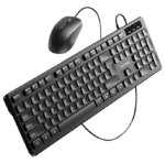 Vention USB Wired Full-Sized Keyboard and Mouse Combo Black Slim Type - US English Layout