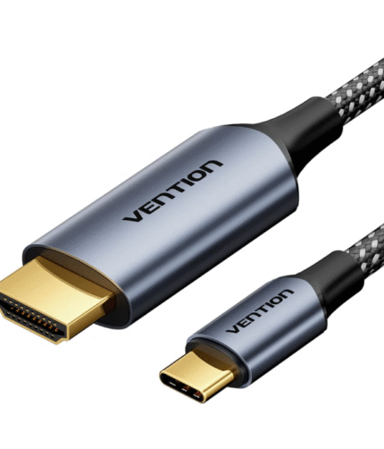 Vention Cotton Braided USB-C to HDMI-A 4K HD Cable 1.8M Gray Aluminum Alloy Type