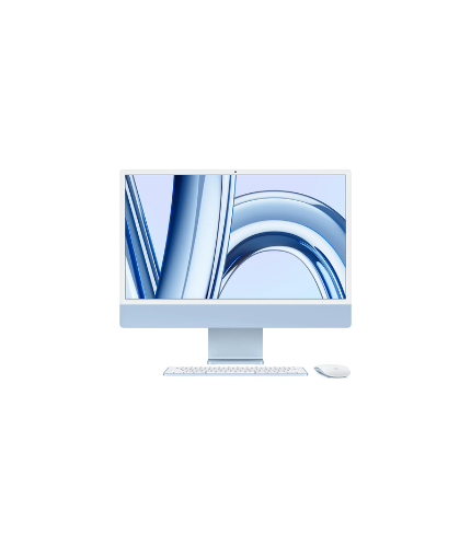 Apple iMac 24-inch M3, 8GB Ram, 256GB SSD, Blue (MQRQ3X/A)
